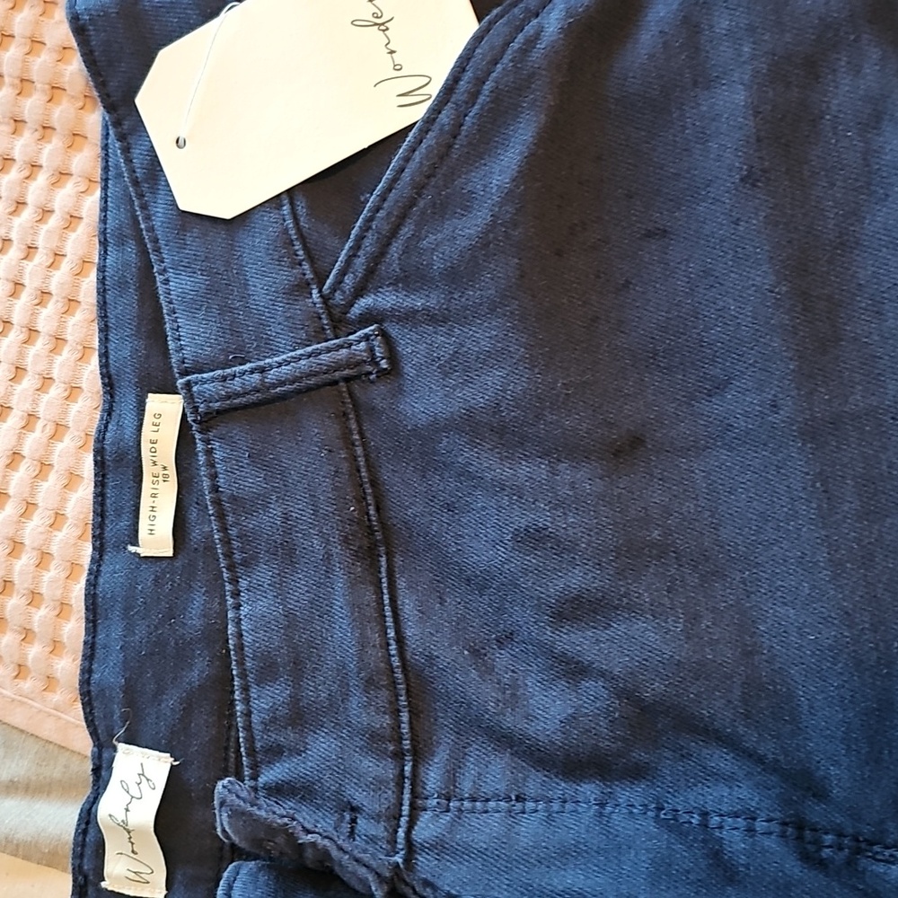 Blue Casual Pants